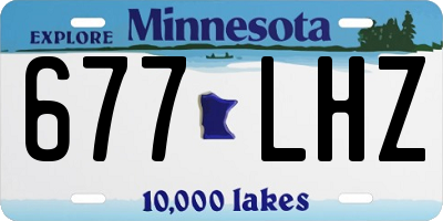 MN license plate 677LHZ