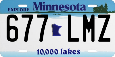MN license plate 677LMZ