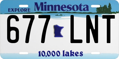 MN license plate 677LNT