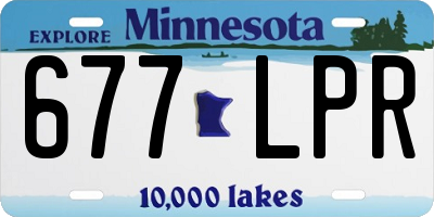 MN license plate 677LPR