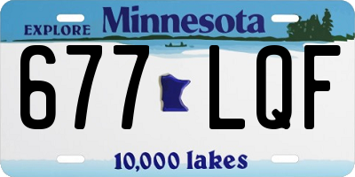 MN license plate 677LQF