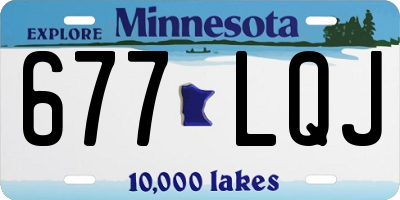 MN license plate 677LQJ