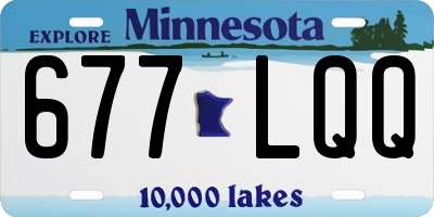 MN license plate 677LQQ