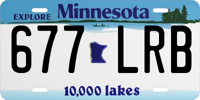 MN license plate 677LRB