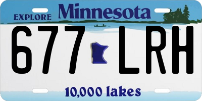 MN license plate 677LRH