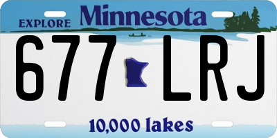 MN license plate 677LRJ