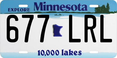 MN license plate 677LRL
