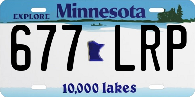MN license plate 677LRP