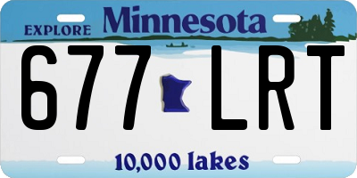 MN license plate 677LRT