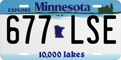 MN license plate 677LSE