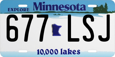 MN license plate 677LSJ