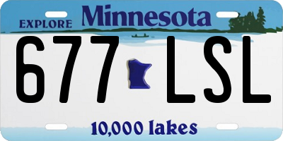 MN license plate 677LSL