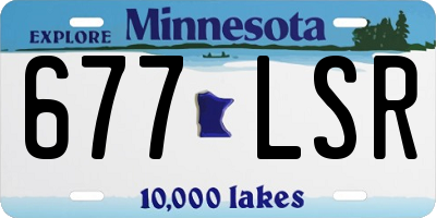 MN license plate 677LSR