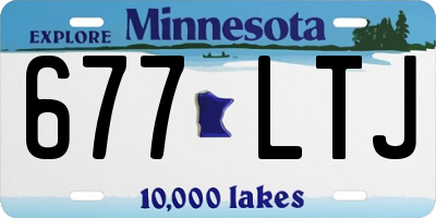 MN license plate 677LTJ