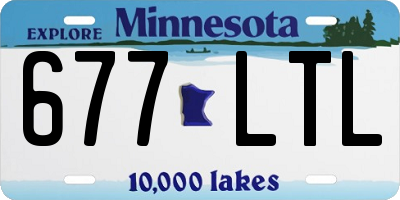 MN license plate 677LTL
