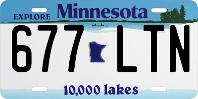 MN license plate 677LTN