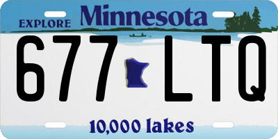 MN license plate 677LTQ