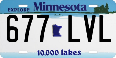 MN license plate 677LVL