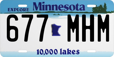 MN license plate 677MHM