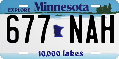 MN license plate 677NAH