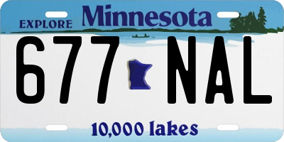MN license plate 677NAL