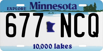 MN license plate 677NCQ