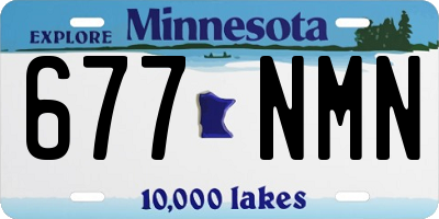 MN license plate 677NMN