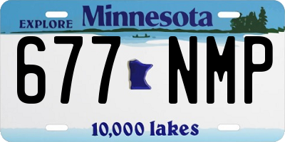 MN license plate 677NMP