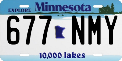 MN license plate 677NMY