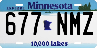 MN license plate 677NMZ