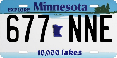 MN license plate 677NNE