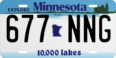 MN license plate 677NNG