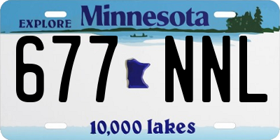 MN license plate 677NNL