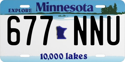 MN license plate 677NNU