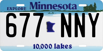 MN license plate 677NNY