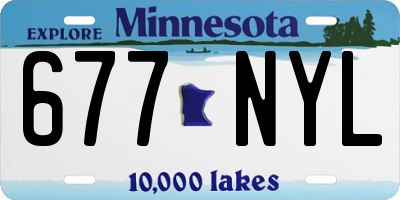 MN license plate 677NYL