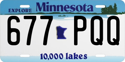 MN license plate 677PQQ