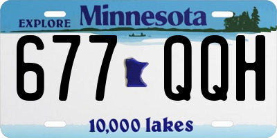 MN license plate 677QQH