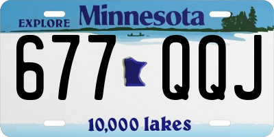 MN license plate 677QQJ