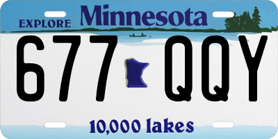 MN license plate 677QQY