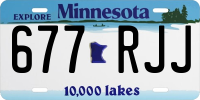 MN license plate 677RJJ