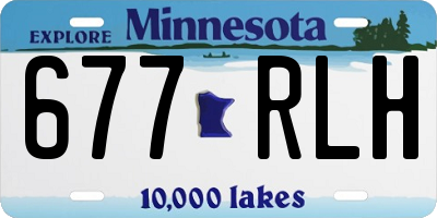 MN license plate 677RLH