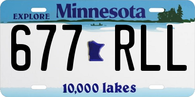 MN license plate 677RLL