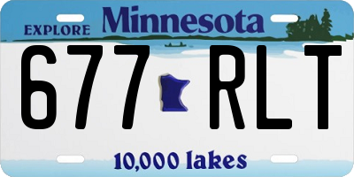 MN license plate 677RLT