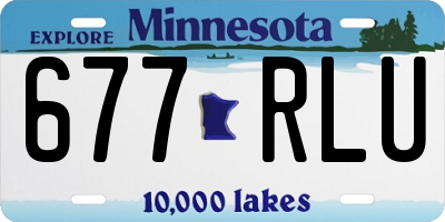 MN license plate 677RLU