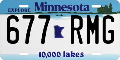 MN license plate 677RMG