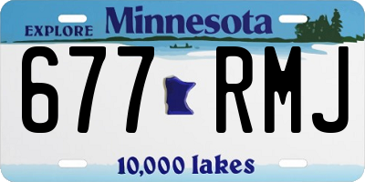 MN license plate 677RMJ
