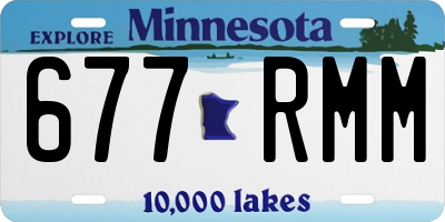 MN license plate 677RMM