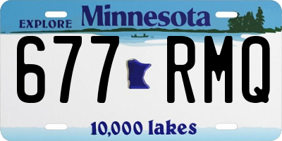 MN license plate 677RMQ