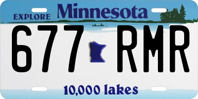 MN license plate 677RMR